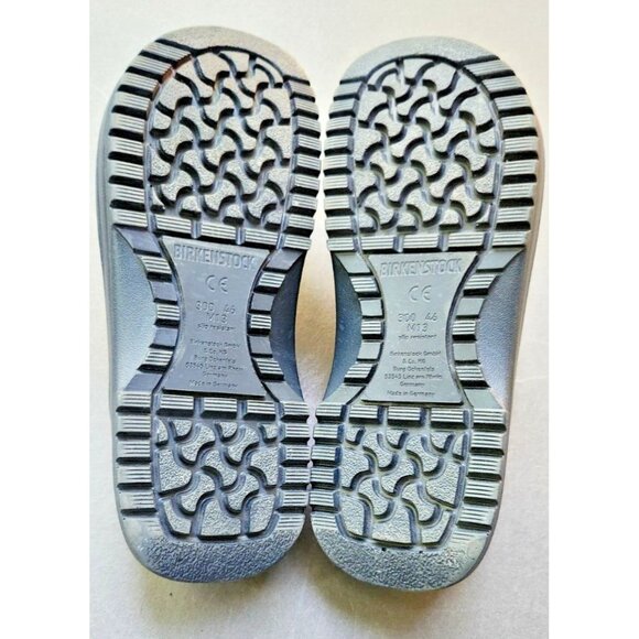 Birkenstock Super Birkis Blue Rubber Clogs Comfort Slip Resistant Sz 13 EU 46 - Picture 7 of 15